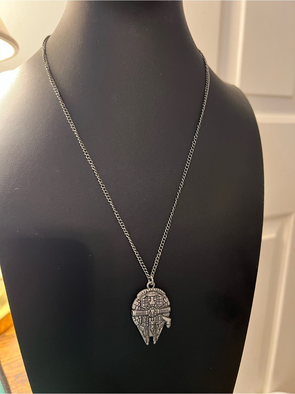 LFL Millennium Falcon pewter-looking Pendant Necklace